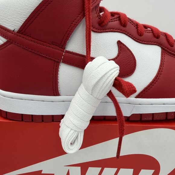 Nike Dunk High Retro SE St John\'s White Red Sneakers HF3143-101 Men\'s Size 11 main image 12